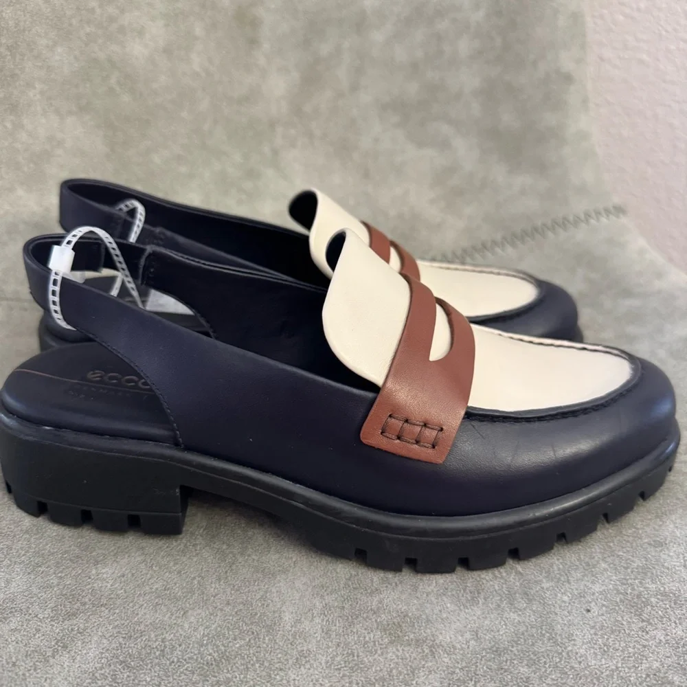 NWT ECCO Modtray Water Resistant Slingback Penny Loafer Sz 37 ( US 6-6,5) - Picture 8 of 12